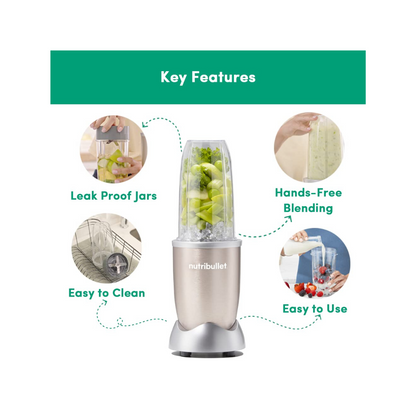 Nutribullet PRO Blender | 900 Watt | Champagne Gold