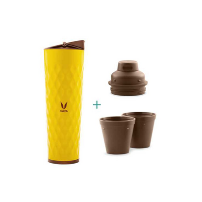 Vaya Drynk - 600 ml - Yellow - (Sipper + Gulper Lid)