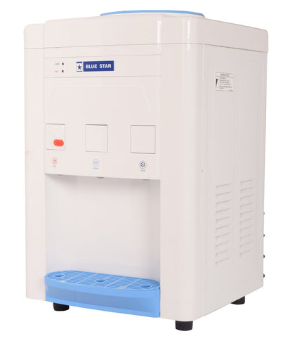 Blue Star Table Top Water Dispenser | BWD3TTGA | Hot, Cold & Normal Water| 3 Litre | White |
