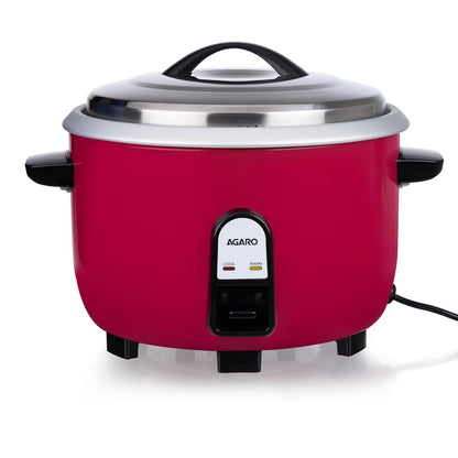 Agaro Regency Electric Rice Cooker | 5L | Aluminium Inner Pot | Red |