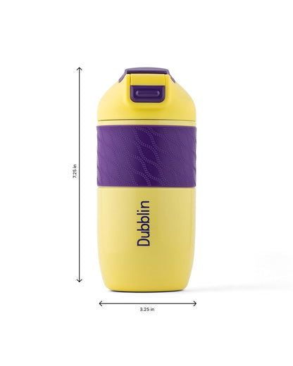 Dubblin Insta Stainless Steel Tea & Coffee Mug | Double Wall | 520ml | Yellow |