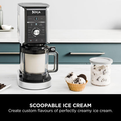 Ninja CREAMi Deluxe Ice Cream & Frozen Dessert Maker | Gelato, Sorbet & Milkshake Machine | 10 Functions |