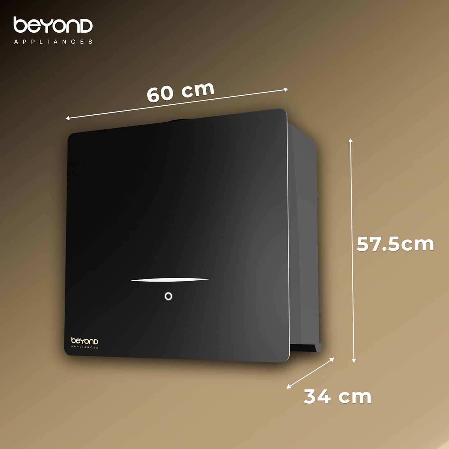 Beyond Cube Chimney | Black | Ductless Design