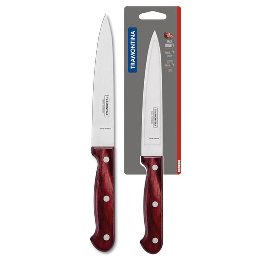 Tramontina Polywood Utility Knife | Multipurpose Kitchen Knife | 5 Year Warranty | 15.2 cm |