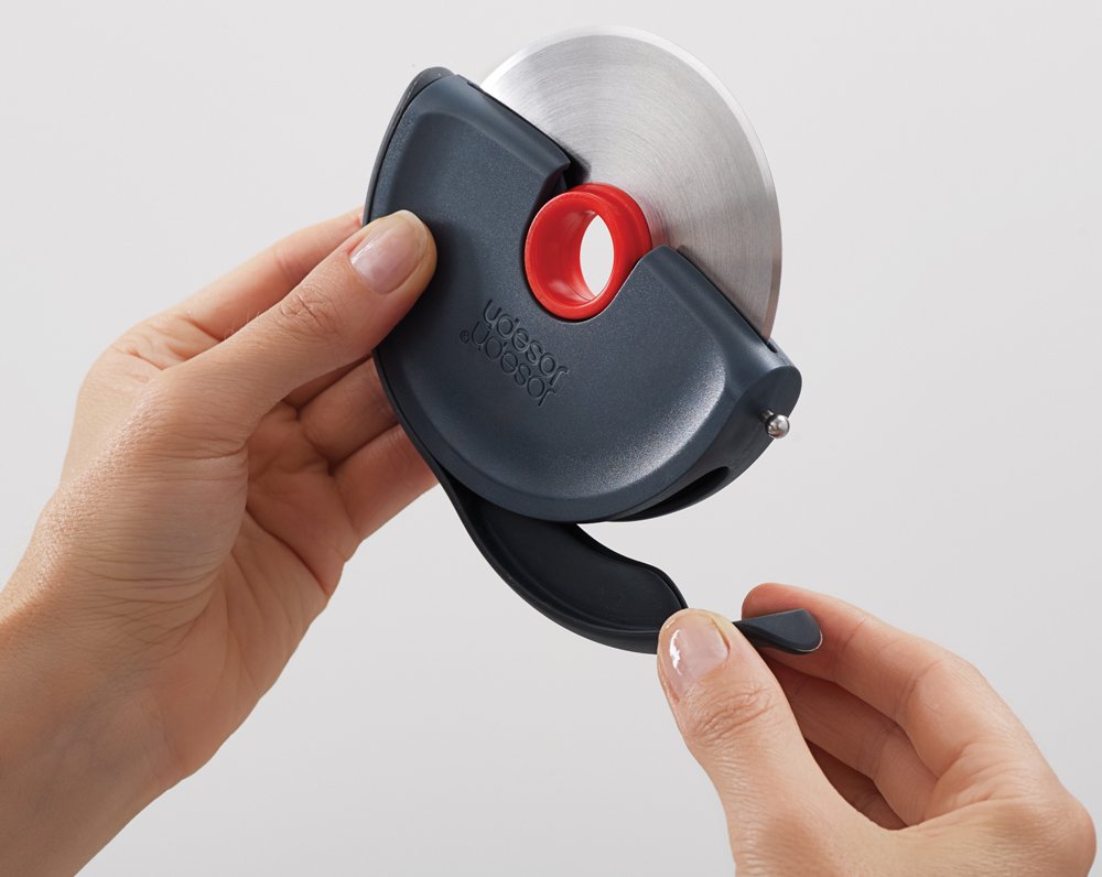 Joseph Joseph Disc Easy Clean Pizza Wheel | Grey/Red |