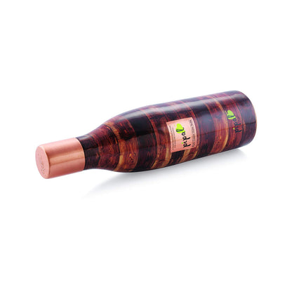 Buy Pipal Sanjivni Copper Water Bottle | Designer Wood | Everyday Use |