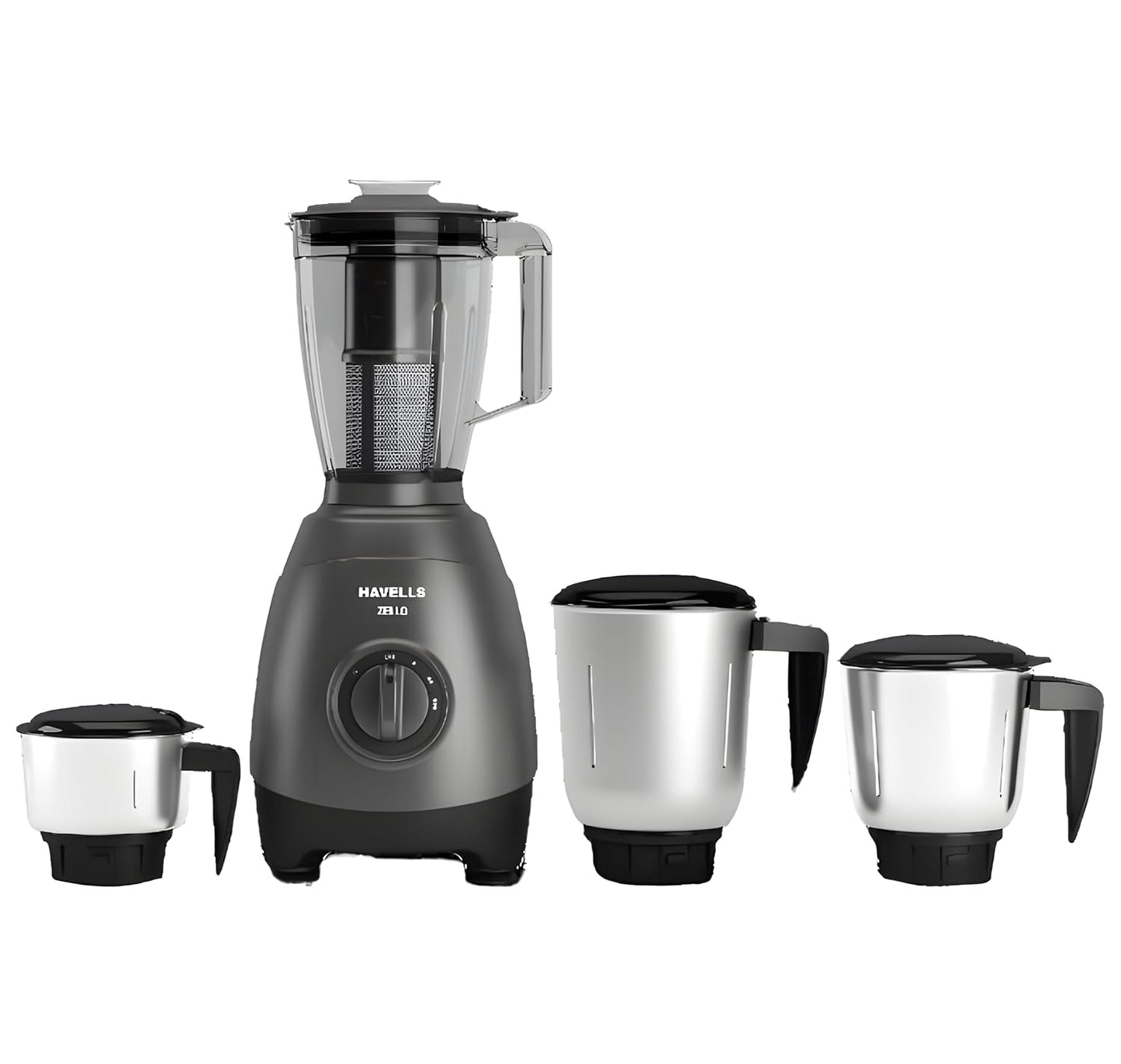 Havells Zello 4 Jar | 750 watt | Mixer Grinder | 1.75Ltr | Polycarbonate Jar with Fruit Filter |