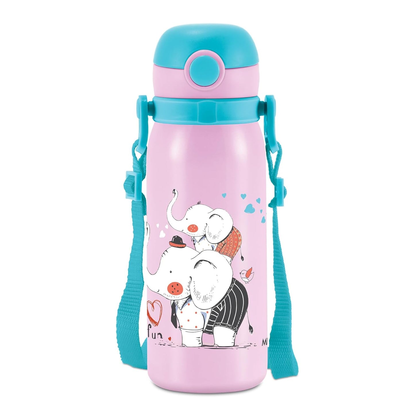 Milton Insulated Inner Stainless Steel Water Bottle | 450ml | Peach Purple |
