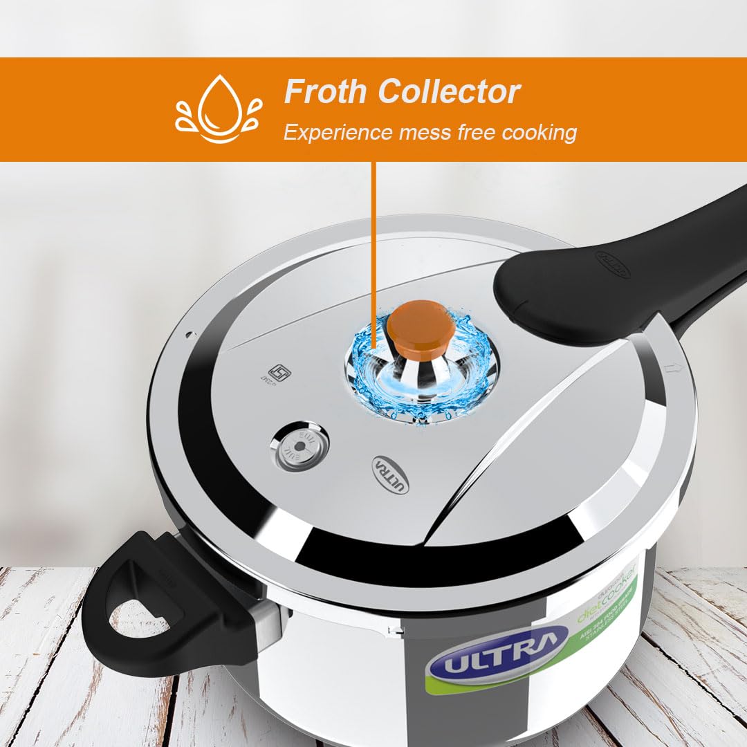 Ultra Pressure Cooker | 3 Litre | 5 Year Warranty | Spillage Control |