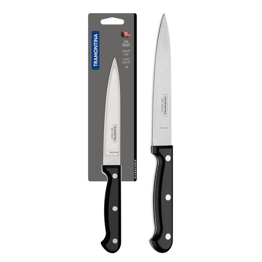 Tramontina Ultracorte Utility Knife | 5.9 Inch Stainless Steel Blade | Multipurpose Kitchen Knife | Antimicrobial Handle | Dishwasher Safe | 5-Year Warranty |