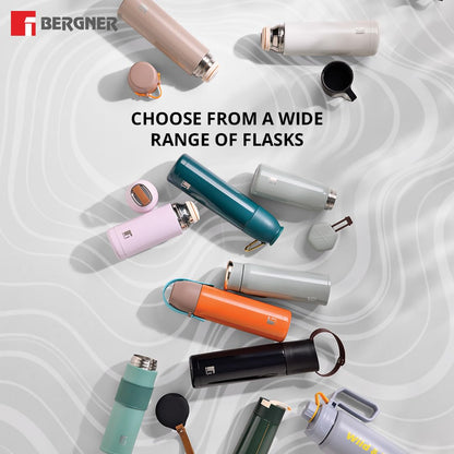 Bergner Walking Thermo Steel Bottle | Blue | Leak Proof | 500ml |