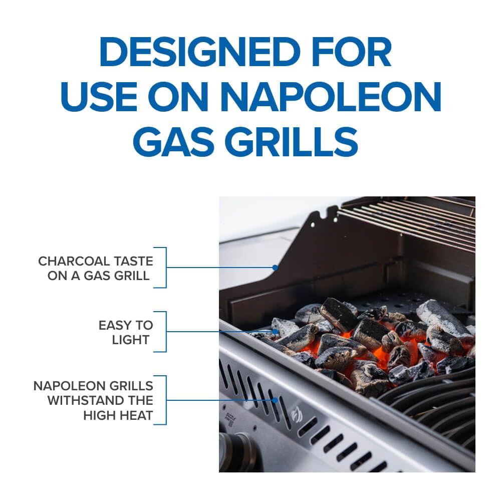 Napoleon Charcoal and Smoker Tray | Cast Iron | Gas Grills |