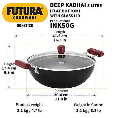 Hawkins Futura Deep Kadhai, 3.5 Litre