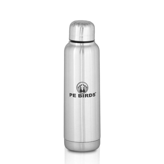 PE BIRDS Stainless Steel Vacuum Flask | 280ml | Silver |
