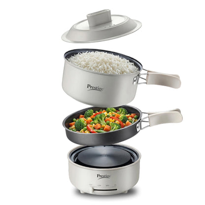 Prestige Electric Omnipot | 1000W | Cool-Touch Foldable Handles | Compact Design |