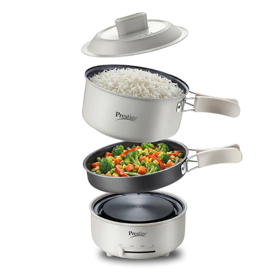 Prestige Electric Omnipot | 1000W | Cool-Touch Foldable Handles | Compact Design |