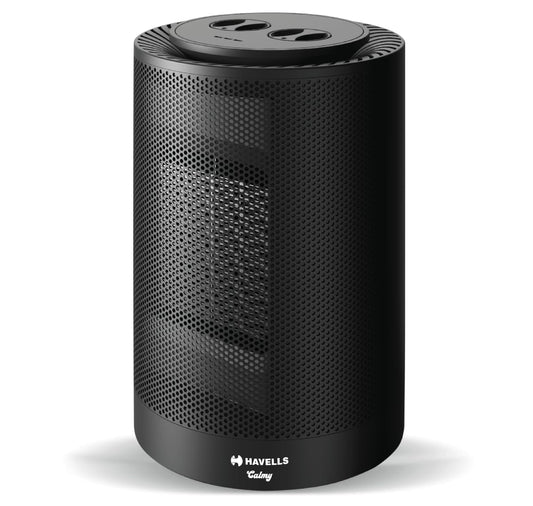 Havells CALMY | Black | PTC Heater | 1200W | Ceramic Heating |