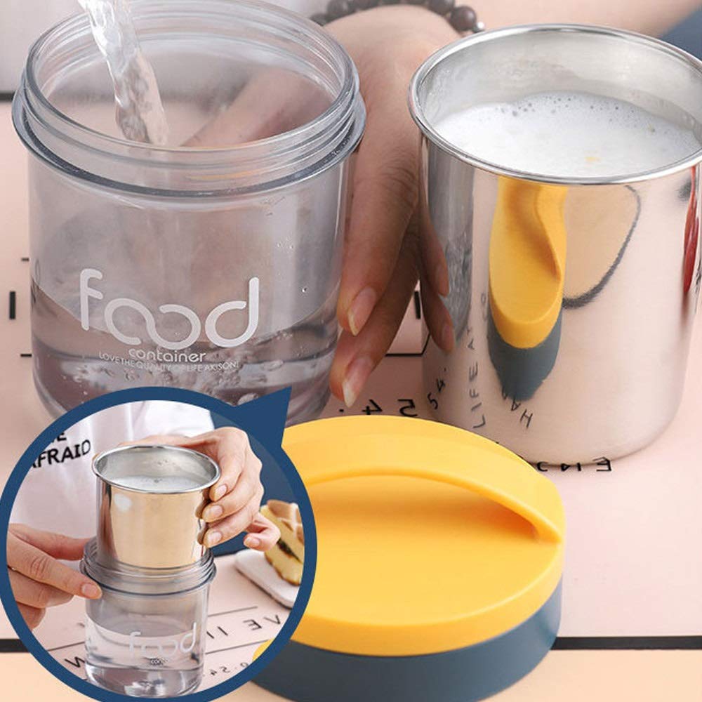 LUCIY Lunchbox | 304 Stainless Steel | Dark Blue | Insulated Soup Cup | Sealed Lunch Box |