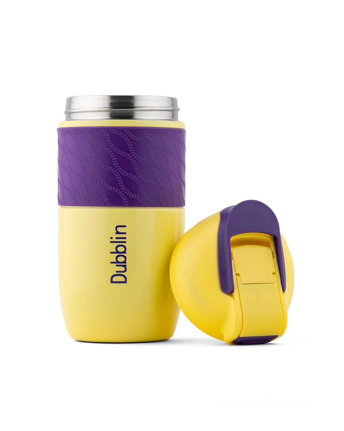 Dubblin Insta Stainless Steel Tea & Coffee Mug | Double Wall | 520ml | Yellow |