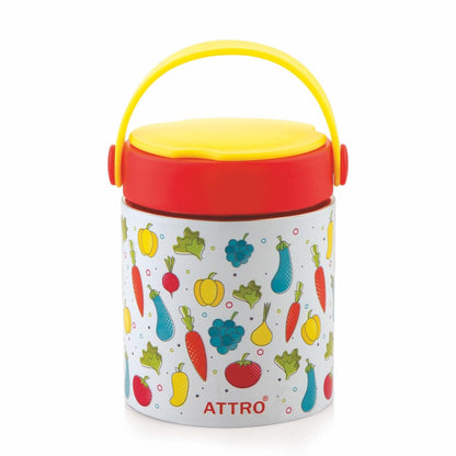 ATTRO Happy Go Vacuum Insulated Stainless Steel Soup Jar | 500ml |