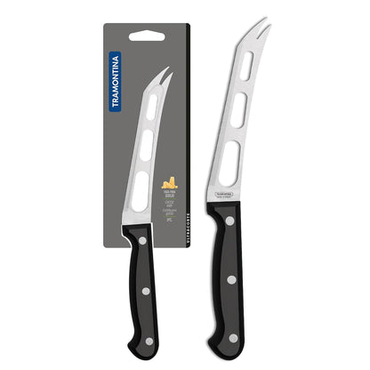 Tramontina Ultracorte Cheese Knife | 15 cm Stainless Steel Blade | Non-Stick 3-Hole Design | Antimicrobial Polypropylene Handle | Dishwasher Safe | 5-Year Warranty |