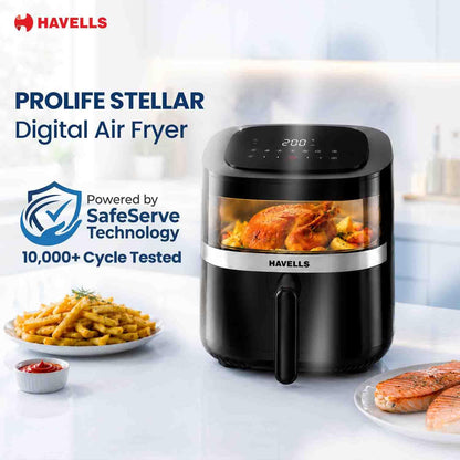 Havells Prolife Stellar Chef Digital | 5.5 Litre | 1500W | Air Fryer |