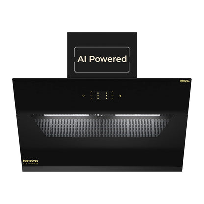 Beyond Elara Slant Chimney | Smart AI, Motion Sensor & Speakers | Touch Control | Radio | Whistle Counter | Auto Clean |