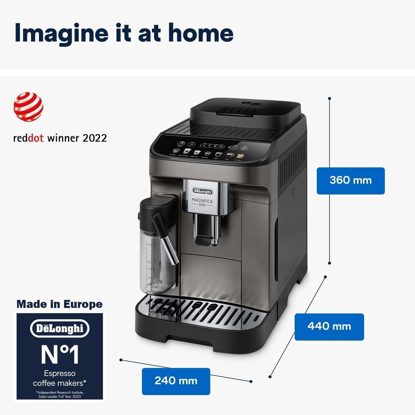 Delonghi Magnifica Evo Fully Automatic Coffee Machine | 12+ Hot & Cold Coffee Options |