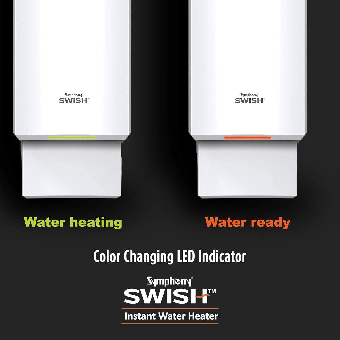 Symphony Swish | 3Litre | Instant Water Geyser | 3KW Heating