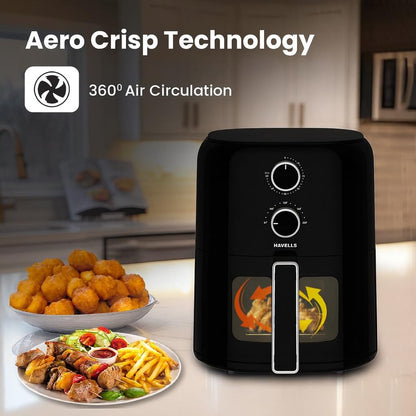 Havells Prolife VISTA | Air Fryer 4.2 L | Aero Crisp Technology for Air Circulation