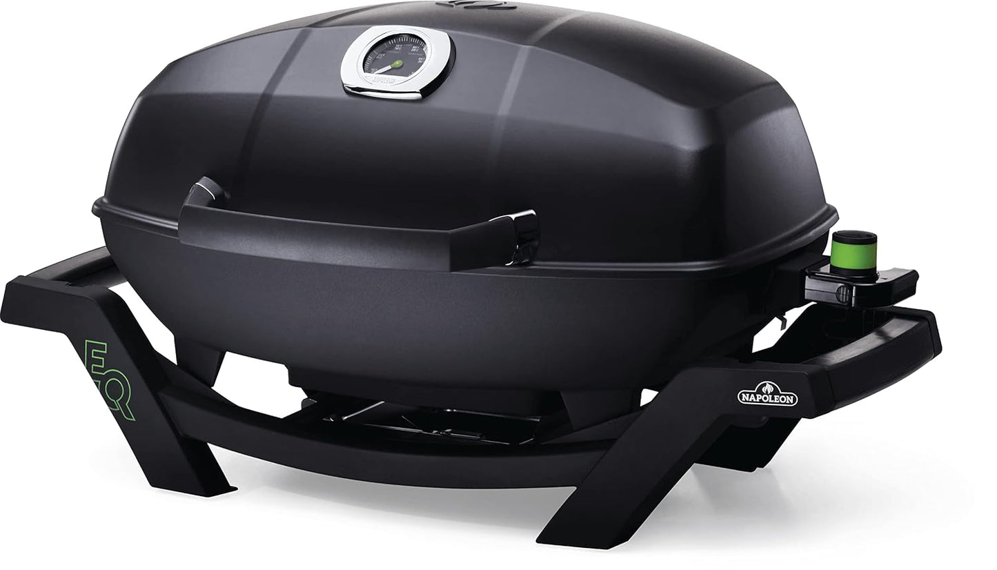 Napoleon TravelQ | PRO285E | Portable Electric Grill | Black | Small Outdoor Spaces |