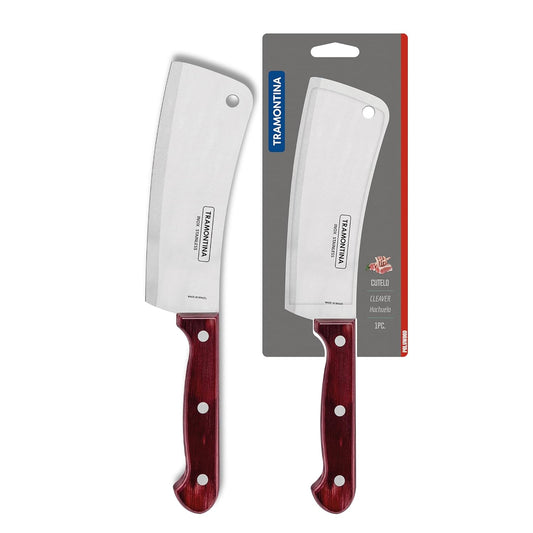 Tramontina Polywood Cleaver Knife | Big Kitchen Knife for Kitchen | 5 Year Warranty | 15.2 cm |