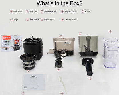 Kuvings AUTO6 | Slow Juice | Black | Vegetable Juicer