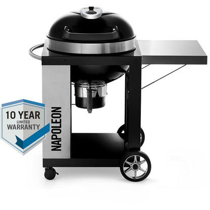 Napoleon Charcoal Grill | Black | 57 cm | Stainless steel