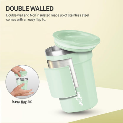 Milton Cool Touch Deccan Coffee Mug | 350ml | Aqua Green |