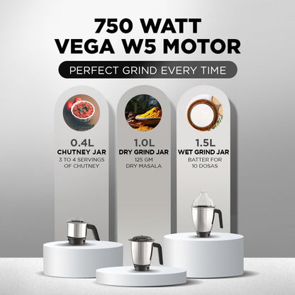 Preethi Peppy Pro | 4Jar | 750W | Green/Black - Infinia Home and Kitchen