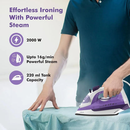 Havells STELLA | 2000 W | Steam Iron | Anti Drip | Self-Cleaning | Anti Scalc Technology |