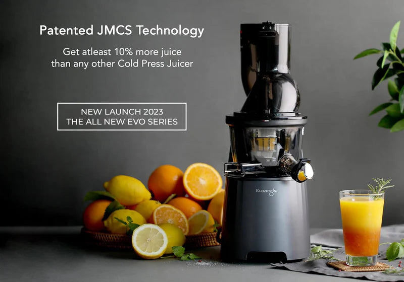Kuvings EVO 810 with strainers | Professional Cold Press Juicer Slow| Black | Fruit & Vegetable Juicer
