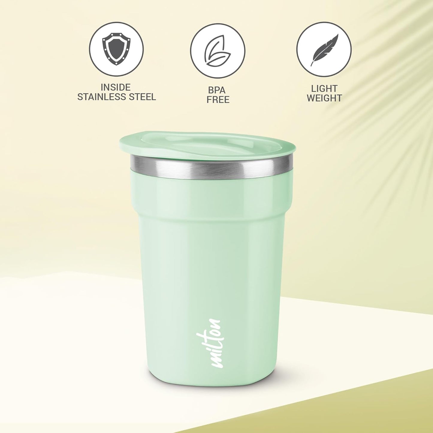 Milton Cool Touch Deccan Coffee Mug | 350ml | Aqua Green |