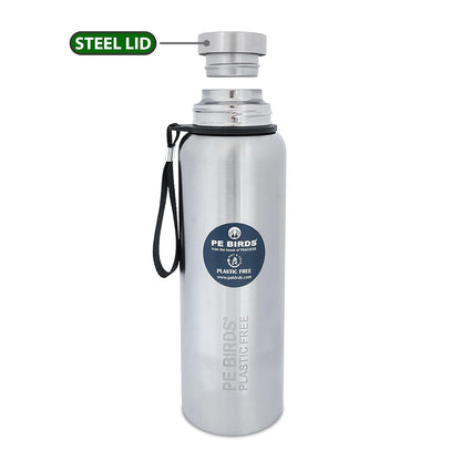 PE Birds Stainless Steel Vacuum Insulated Flask | 1000ml | Silver |