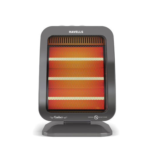 Havells Ember | 1200 Watt | Room Heater | 3 Quartz Heating Tube | 3 Heat Setting |
