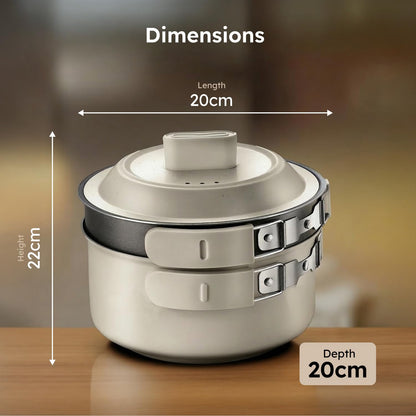 Prestige Electric Omnipot | 1000W | Cool-Touch Foldable Handles | Compact Design |