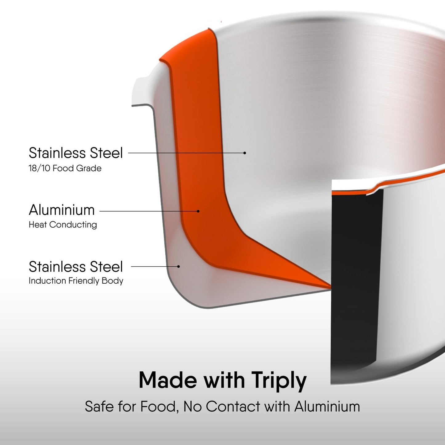 Stahl Xpress Pressure Cooker | 8 Litre | Outer Lid | 5 years Warranty |