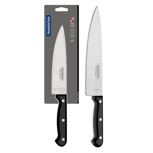 Tramontina Ultracorte Chef Knife | 15 cm Stainless Steel Blade | Multipurpose Kitchen & Vegetable Knife | Antimicrobial Handle | Dishwasher Safe | 5-Year Warranty |