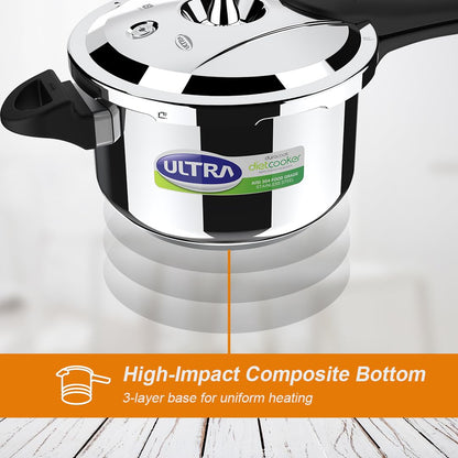 Ultra Pressure Cooker | 3 Litre | 5 Year Warranty | Spillage Control |