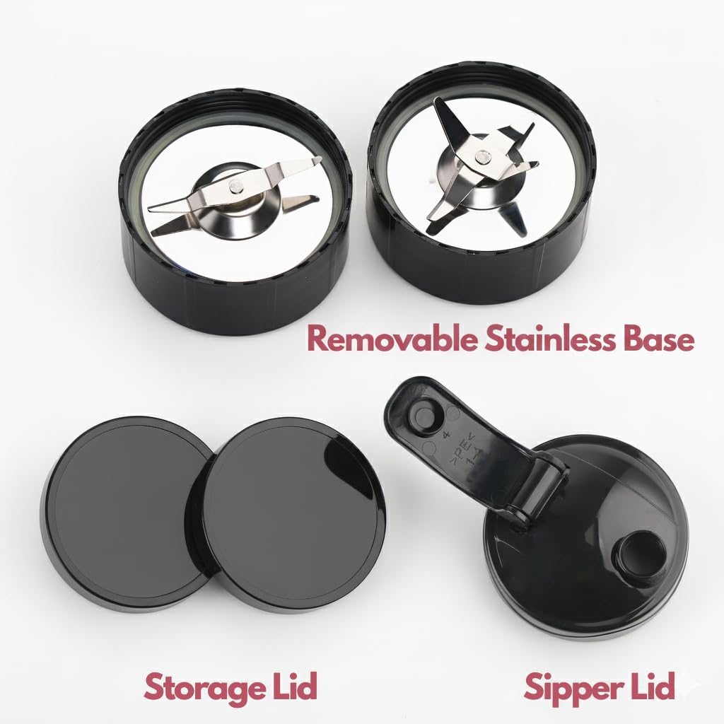 Brewine Nutrifit Blender TORA 500 | 2 Storage Lids & 1 Sipper Lid | White |