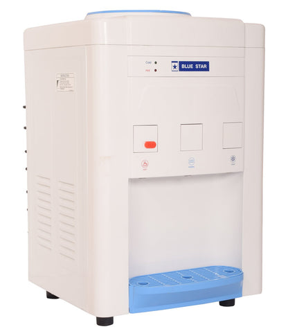 Blue Star Table Top Water Dispenser | BWD3TTGA | Hot, Cold & Normal Water| 3 Litre | White |