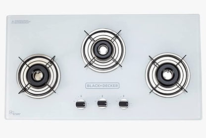 Black + Decker LPG Gas Stove Glass Cooktop