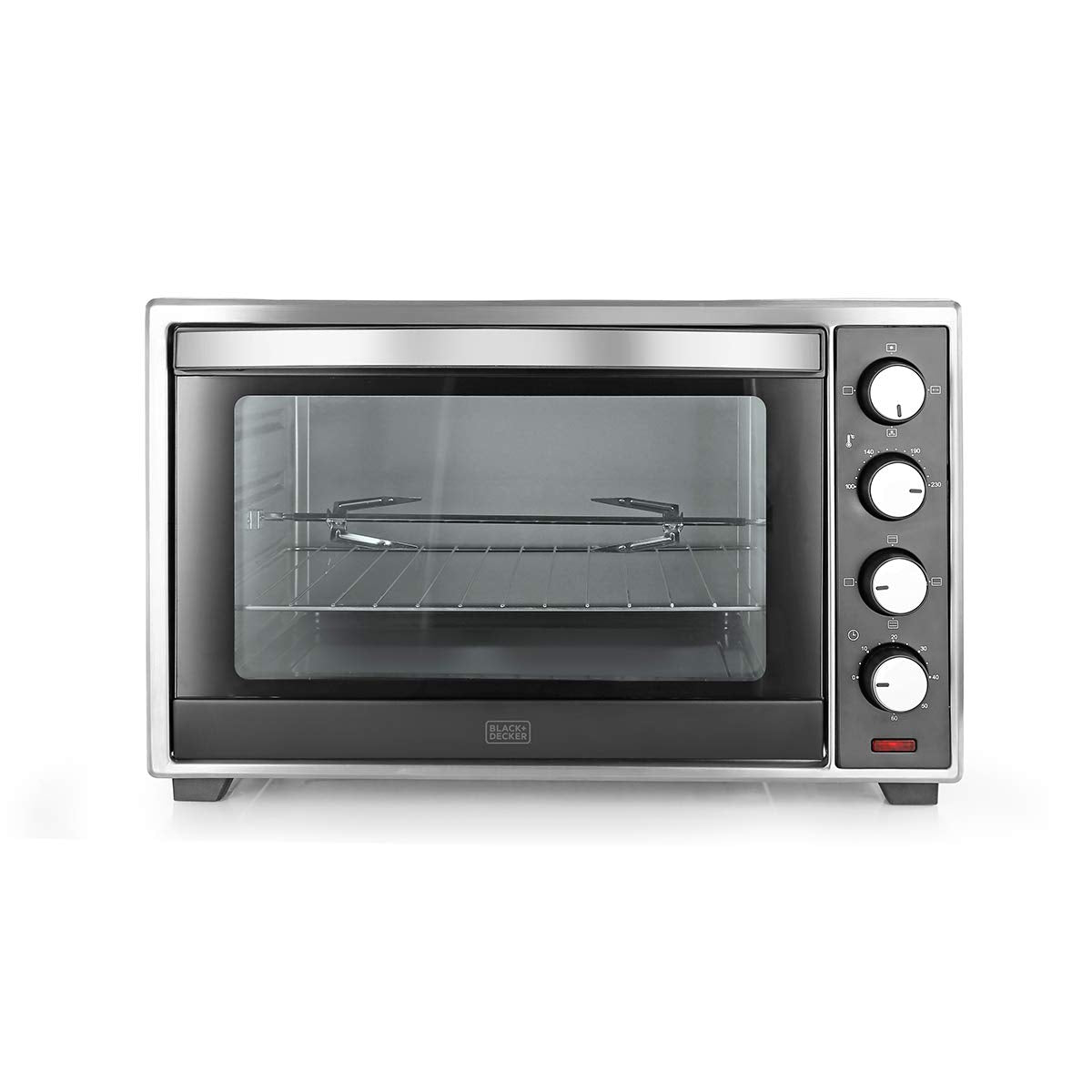 BLACK+DECKER 30 L | Oven Toaster Griller with Rotisserie | Grey