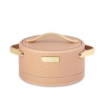 Jaypee Luxura Inner Stainless Steel Casserole | 2000ml | Brown | Unique Design |